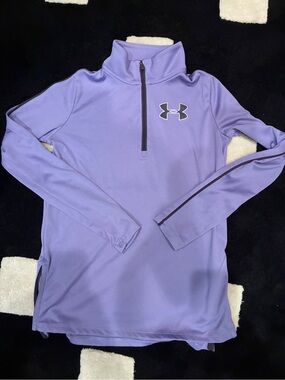 Under Armour Light Purple Half-Zip Performance Top